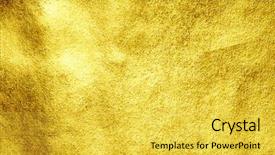  Presentation with luxury gold - Slides featuring luxury golden texture background and a yellow colored foreground