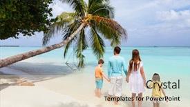  Presentation with family tree - Amazing slide deck having luxury holiday - back view of a beautiful backdrop and a lemonade colored foreground