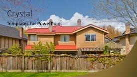  Presentation with luxury house - Cool new presentation with luxury house at sunny day in vancouver canada backdrop and a teal colored foreground