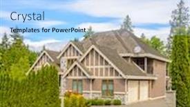  Presentation with luxury house - Cool new presentation with luxury house at sunny day in vancouver canada backdrop and a light blue colored foreground