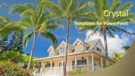  Presentation with maui - Colorful PPT layouts enhanced with luxury house in maui hawaii backdrop and a tawny brown colored foreground
