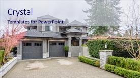  Presentation with luxury house - PPT layouts with luxury house in vancouver canada background and a  colored foreground