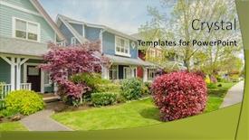  Presentation with luxury house - Audience pleasing presentation design consisting of fingerfish and compass in sand backdrop and a cream colored foreground