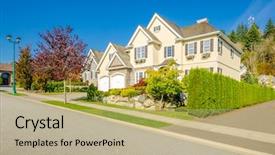  Presentation with luxury house - Beautiful PPT layouts featuring luxury house in vancouver canada backdrop and a  colored foreground