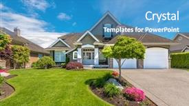  Presentation with luxury house - Presentation with luxury house in vancouver canada background and a teal colored foreground