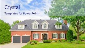  Presentation with luxury house - Theme featuring luxury house in vancouver canada background and a  colored foreground