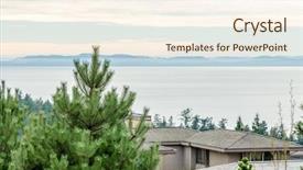  Presentation with luxury house - Colorful slide deck enhanced with limited number of colours brown backdrop and a cream colored foreground