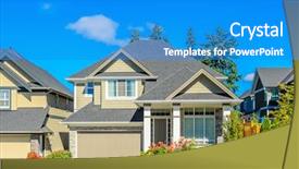  Presentation with luxury house - Slides having luxury house in vancouver canada background and a teal colored foreground