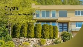  Presentation with luxury house - Presentation design consisting of luxury house in vancouver canada background and a  colored foreground