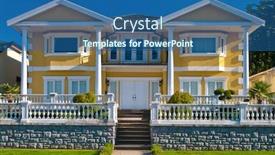  Presentation with luxury house - PPT layouts with luxury house in vancouver canada background and a ocean colored foreground