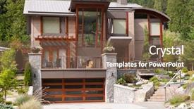  Presentation with luxury house - PPT layouts featuring luxury house in vancouver canada background and a violet colored foreground