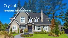  Presentation with luxury house - PPT layouts having luxury house in vancouver canada background and a  colored foreground