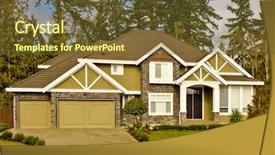  Presentation with luxury house - Presentation having luxury-house-in-vancouver-canada background and a  colored foreground