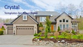  Presentation with luxury house - Amazing presentation design having luxury house in vancouver canada backdrop and a  colored foreground