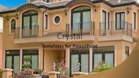  Presentation with luxury house - Theme having luxury house in vancouver canada background and a coral colored foreground