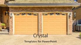  Presentation with luxury house - Theme having luxury house with double garage door in vancouver canada background and a lemonade colored foreground