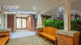  Presentation with luxury house - Presentation design consisting of luxury-house-with-garage-door background and a gray colored foreground