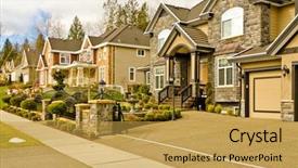  Presentation with luxury vintage house - Slide deck consisting of luxury houses in vancouver canada background and a  colored foreground