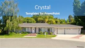  Presentation with vancouver - PPT theme having luxury-houses-in-vancouver-canada background and a teal colored foreground