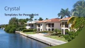  Presentation with luxury vintage house - PPT layouts with luxury-houses-on-the-grand background and a light blue colored foreground