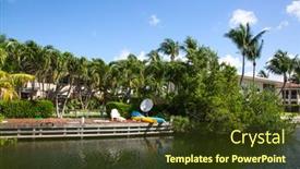  Presentation with luxury - Beautiful PPT layouts featuring luxury-houses-on-the-grand backdrop and a tawny brown colored foreground