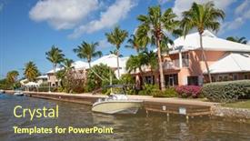  Presentation with luxury - Colorful PPT theme enhanced with luxury-houses-on-the-grand backdrop and a tawny brown colored foreground