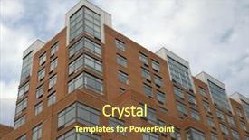  Presentation with housing - Presentation theme consisting of gentrification - luxury housing background and a tawny brown colored foreground