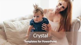  Presentation with baby fashion - Audience pleasing slides consisting of luxury interior baby princess backdrop and a  colored foreground