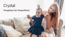  Presentation with baby fashion - Cool new PPT theme with luxury interior baby princess backdrop and a  colored foreground