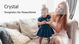  Presentation with baby fashion - PPT layouts consisting of luxury interior baby princess background and a  colored foreground