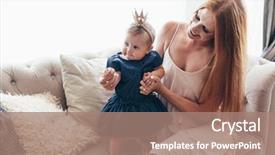  Presentation with baby fashion - Audience pleasing theme consisting of luxury interior baby princess backdrop and a  colored foreground