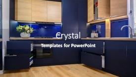  Presentation with renovation - Presentation theme having luxury-large-blue-and-wood background and a navy blue colored foreground