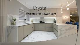  Presentation with living room - Theme enhanced with luxury-large-modern-white-marble background and a light gray colored foreground