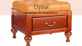  Presentation with luxury hospital - Audience pleasing slide set consisting of luxury leather pouf isolated on white background backdrop and a yellow colored foreground