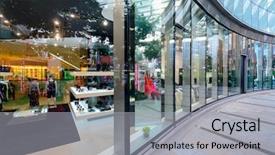  Presentation with luxury - Audience pleasing presentation theme consisting of luxury marketing - shopfront display window backdrop and a light gray colored foreground