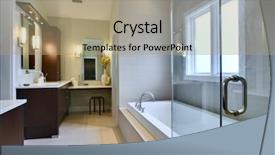  Presentation with tub - Amazing theme having home renovation - luxury master bath with glass backdrop and a coral colored foreground