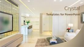  Presentation with furniture design - Cool new slide deck with luxury-modern-living-room backdrop and a lemonade colored foreground