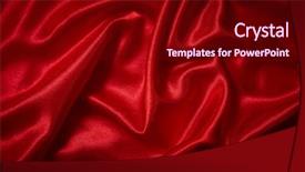  Presentation with satin - Cool new PPT theme with luxury red satin smooth fabric backdrop and a wine colored foreground