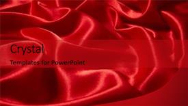  Presentation with satin - Slides enhanced with luxury red satin smooth fabric background and a crimson colored foreground