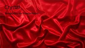 Presentation with satin - Beautiful slides featuring luxury red satin smooth fabric backdrop and a crimson colored foreground