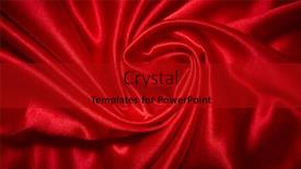  Presentation with satin - Audience pleasing slide deck consisting of luxury-red-satin-smooth-fabric backdrop and a crimson colored foreground