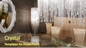  Presentation with crocodile - Slides consisting of decoration classic - dining room modern crystal strass background and a tawny brown colored foreground