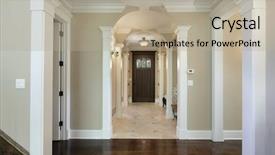  Presentation with new parents at home baby - Theme featuring foyer in new construction home background and a mint green colored foreground