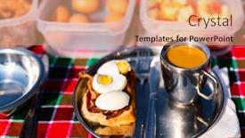  Presentation with safari - Cool new PPT layouts with luxury-safari-picnic-bush-breakfast backdrop and a coral colored foreground