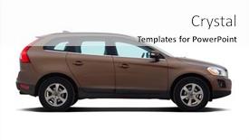  Presentation with suv - Slides enhanced with luxury-suv-isolated-on-white background and a  colored foreground