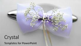  Presentation with wedding - Beautiful presentation theme featuring luxury transportation - wedding car decorated with flowers backdrop and a light gray colored foreground