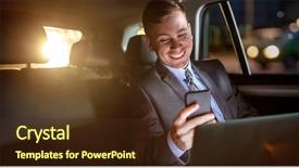  Presentation with car seat - Colorful theme enhanced with luxury travel - smiling businessman work on late backdrop and a tawny brown colored foreground