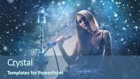  Presentation with luxury - Presentation design featuring luxury underwear smoking the hookah background and a ocean colored foreground