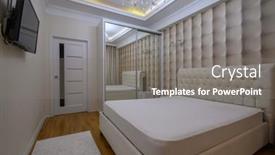  Presentation with bedroom modern - Presentation featuring luxury-well-designed-modern-beige background and a gray colored foreground