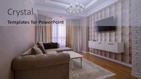  Presentation with bedroom modern - Presentation theme with luxury-white-and-pink-modern background and a light blue colored foreground